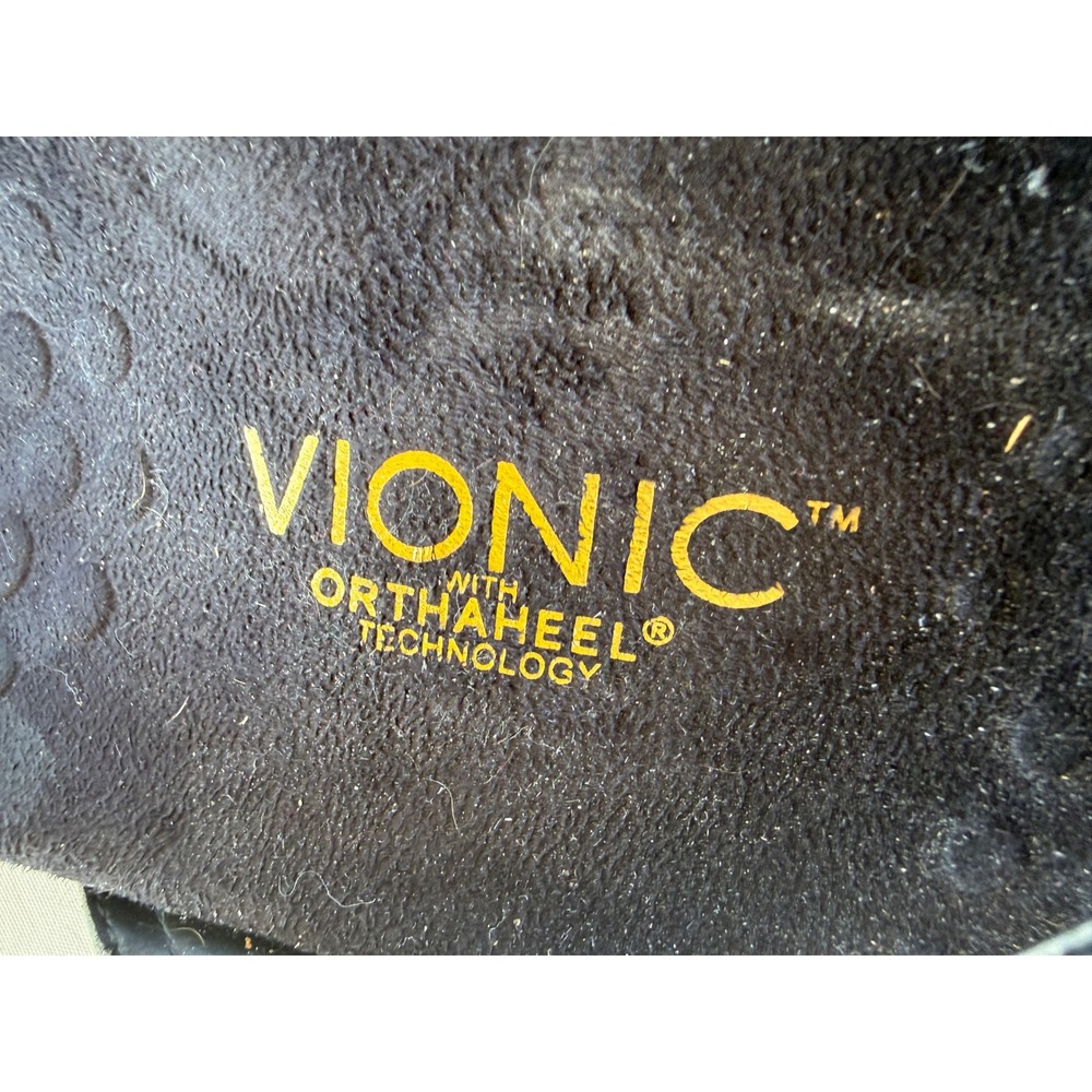 Vionic Floriana Black Beaded Orthaheel Orthopedic Sandals Womens 6 Wide TVW4401 - Picture 3 of 5